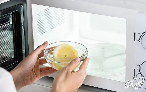 تمیز کردن داخل مایکروفر داخل مایکروفر